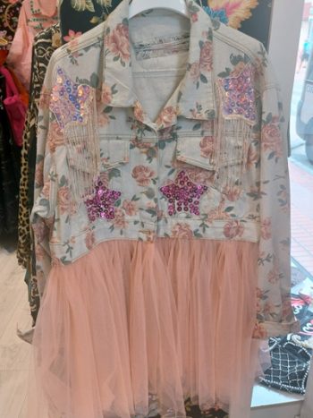 Chaqueta Vaquera Tul y flores