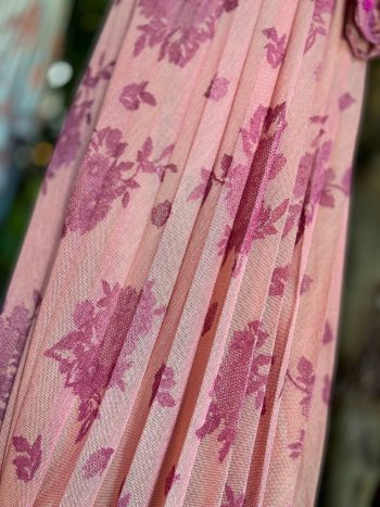 Vestido plisado Flores