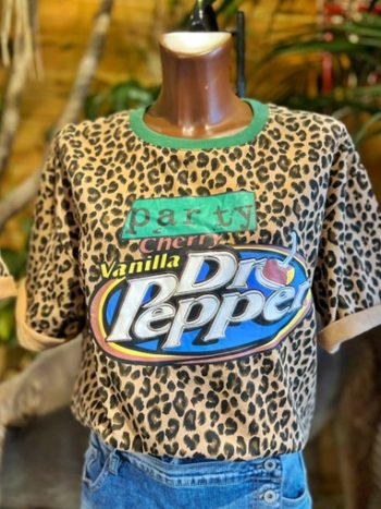 Camiseta leopardo Verde
