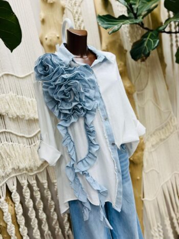Camisa Flor Jeans
