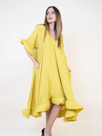 Vestido Petalo Amarrillo