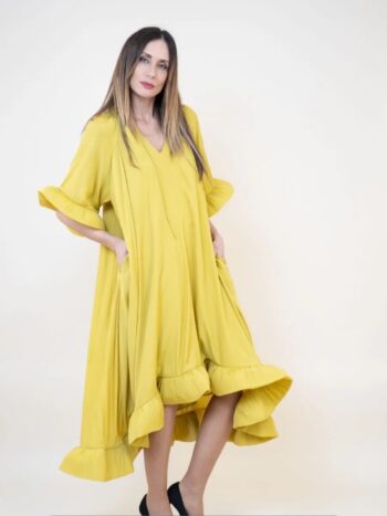 Vestido Petalo Amarrillo
