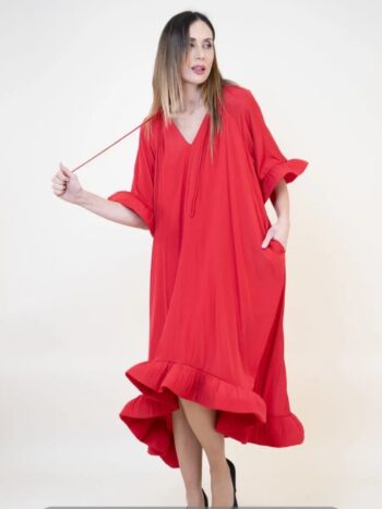 Vestido  Petalo Rojo